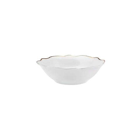 Karaca Daisy Gold Wave Shape tiefe Schüssel 27-teilig 6 Personen Geschirr-Set