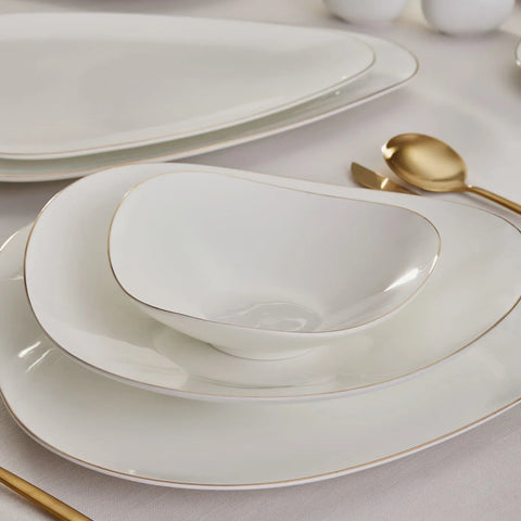 Karaca Red Carpet Collection Fine Pearl Extra Tristan 62-teiliges Geschirrset für 12 Personen