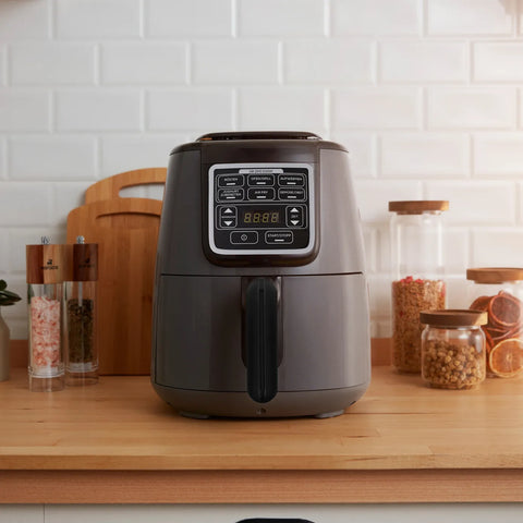 Karaca Air Cook mit Bratfunktion XL Air Fryer Space Gray Black