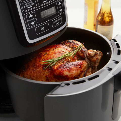 Karaca Air Cook mit Bratfunktion XL Air Fryer Space Gray Black