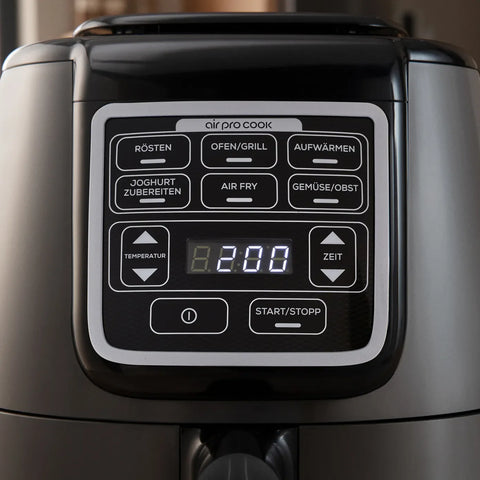Karaca Air Cook mit Bratfunktion XL Air Fryer Space Gray Black