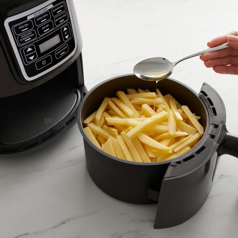Karaca Air Cook mit Bratfunktion XL Air Fryer Space Gray Black
