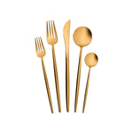 Karaca Jupiter Matte Gold 60-teiliges Besteck für 12 Personen mit Boxed