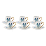 Karaca İznik Kaffeeservice für 6 Personen, 80 ml