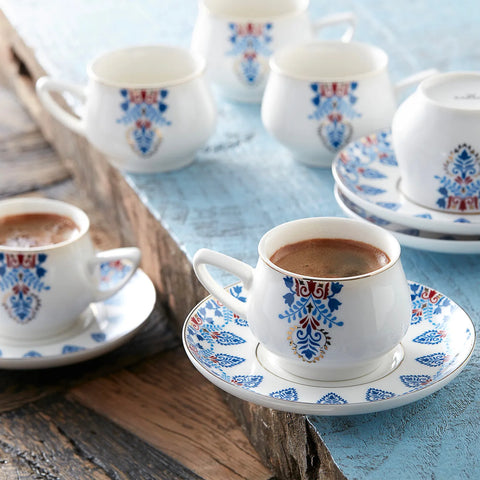 Karaca Relica 6 Personen-Kaffeetassen-Set