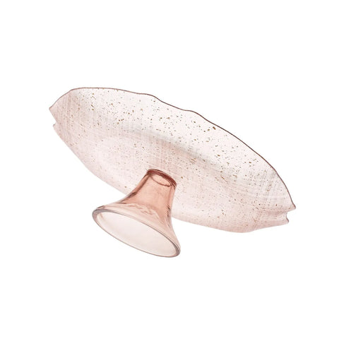 Karaca Glas Blush Kuchenständer mit Serviergeschirr Set für 6 Personen 7 Teile