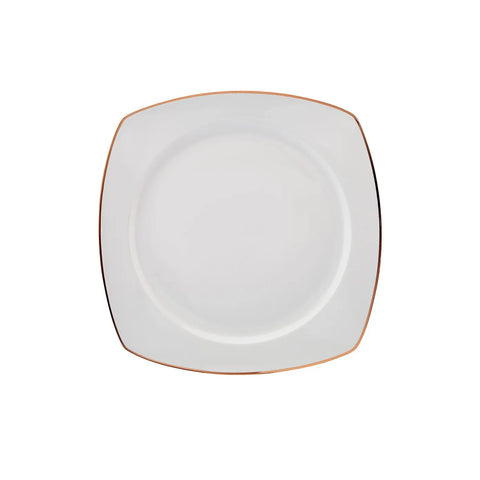 Karaca Roman Rose Square Shape Servierteller 27-teiliges 6 Pers. Geschirr-Set