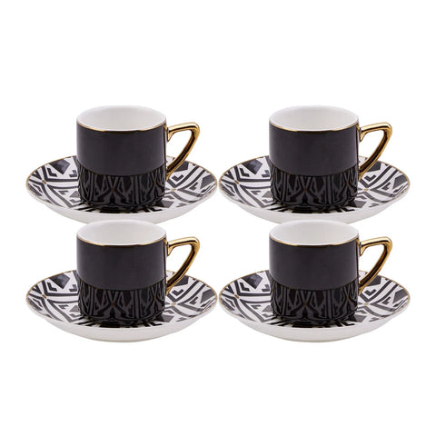Karaca Monochromes Kaffeetassen-Set für 4 Personen