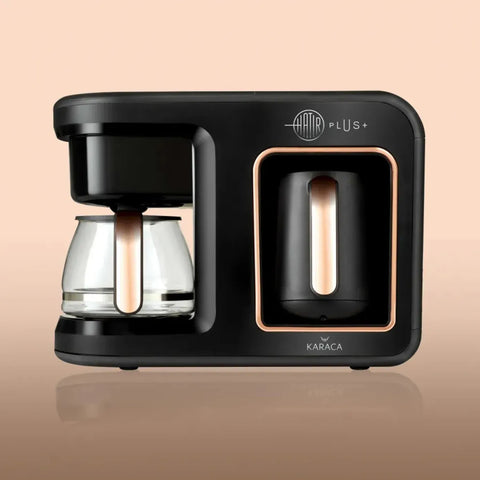 Karaca Hatır Plus 2 in 1 Kaffeemaschine Schwarz Kupfer 1385W