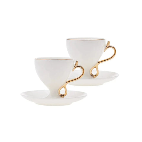 Karaca Afrodit Kaffeetasse für 2 Personen 90 ml