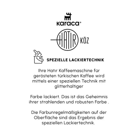 Karaca Hatır Kaffeemaschine mit Röstfunktion Rot, 535W