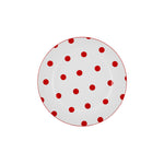 Karaca Polka Dot Weiß Porzellan Dessertteller 19 cm