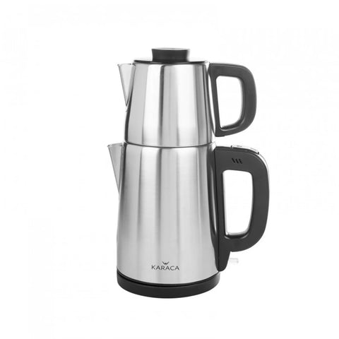 Karaca Tea Break Teepot und Wasserkocher Inox 1650W Schwarz
