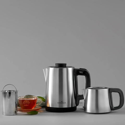 Karaca Tea Break Teepot und Wasserkocher Inox 1650W Schwarz