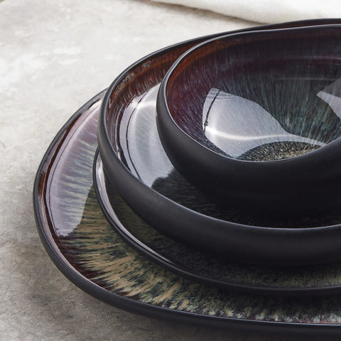 Karaca Galactic Black Platte tief