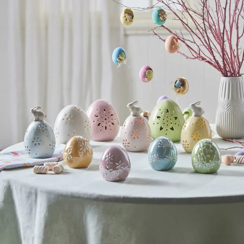 Karaca Ostern Keramische Dekorative Blau Trinket 9cm