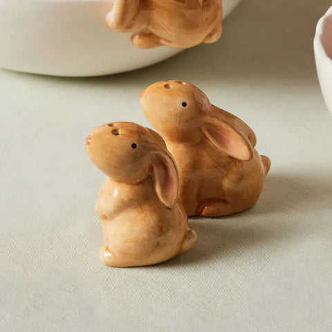 Karaca Ostern Salz- und Pfefferstreuer, braun