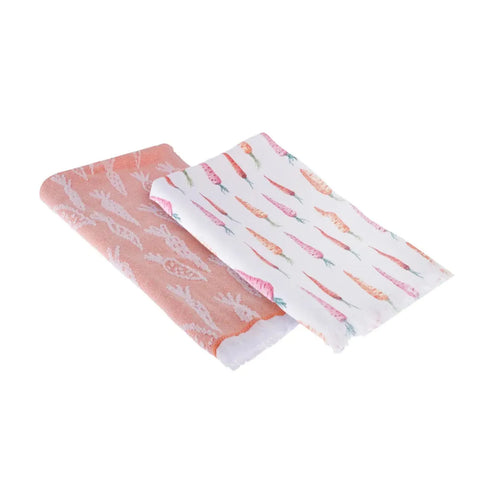 Karaca Ostern Karotte 100% Handtuch Set 2 Teil