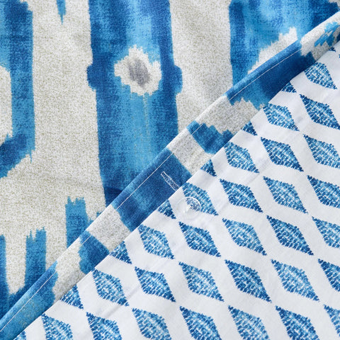 Karaca Home Neos Blau 100% Baumwolle Einzelbettdecke Set