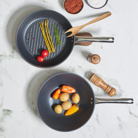 Karaca Bio Diamond Steel Plus Wok und Grill-Set