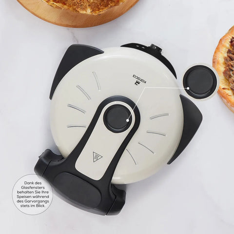 Karaca Gastro 10 in 1 Pizza und Lahmacun Maschine Biodiamond Soft Cream