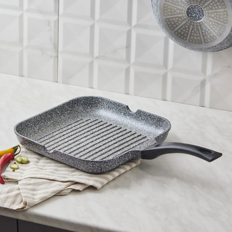 Karaca Serra Grau Biogranit Grillpfanne 28cm 