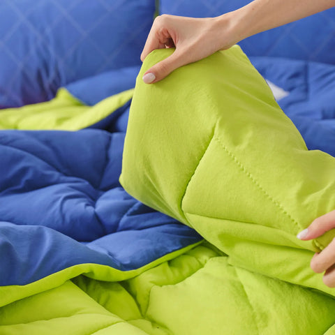 Karaca Home Smart Comfort Blueberry 100% Mikrofaser Bettdecke mit Bettlaken