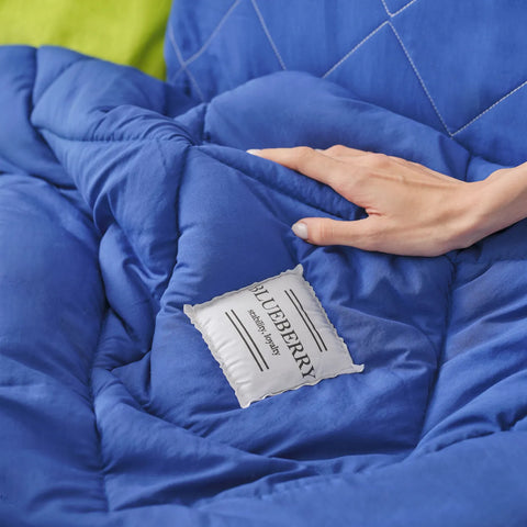 Karaca Home Smart Comfort Blueberry 100% Mikrofaser Bettdecke mit Bettlaken