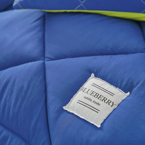 Karaca Home Smart Comfort Blueberry 100% Mikrofaser Bettdecke mit Bettlaken