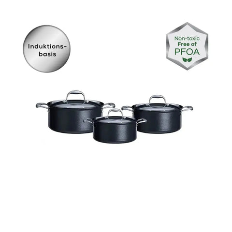 Karaca Bio Diamond Pro-Induktion 6-teiliges Midi-Kochtopf-Set
