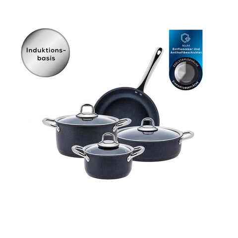 Karaca Diamond Steel Plus 7-teiliges Kochtopfset