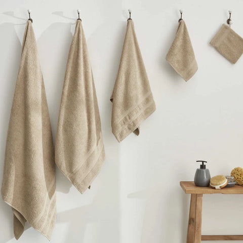 Karaca Wheat Mocha 100% Baumwolle Handtuch-Set