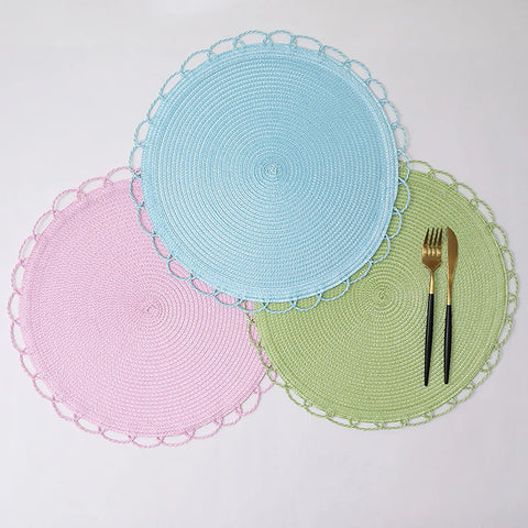 Karaca Sera Woven 2-teiliges amerikanisches Service-Set (Blau)