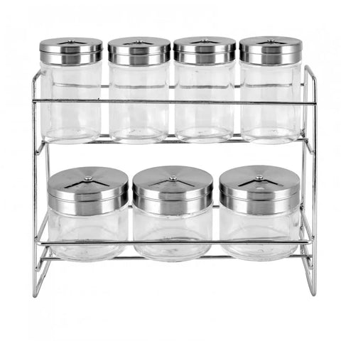 Karaca Steel 8-teiliges Glasgewürzset