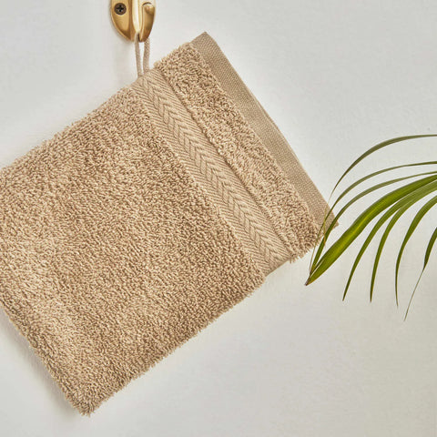 Karaca Wheat Mocha 100% Baumwolle Waschlappen 16X22 cm
