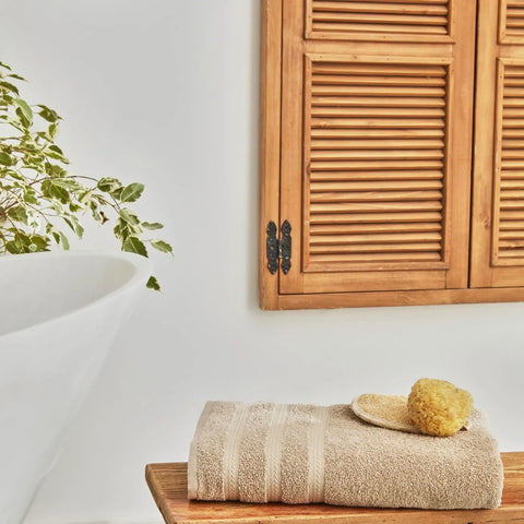 Karaca Wheat Mocha 100% Baumwolle Badetuch 100X150 cm