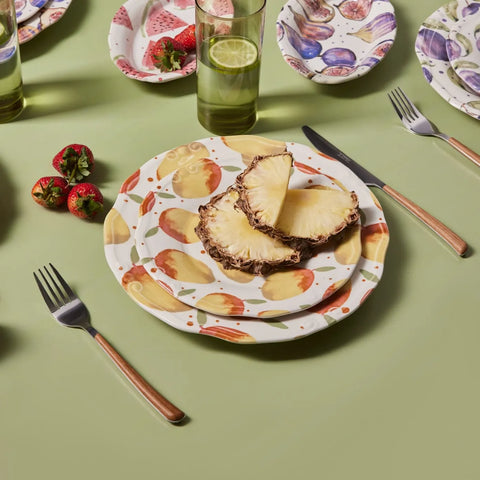 Karaca Tutti Frutti Steingut 4 Personen Geschirr Set 12 Teile