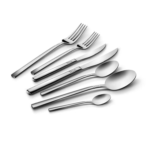 Karaca Nil Elegance 316+ Stahl Besteck Set 84 Teilig für 12 Personen
