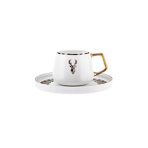 Karaca Aries Kaffeetassen-Set für 2 Personen 90 ml