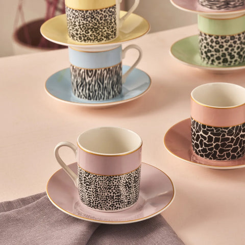 Karaca Bali 6 Personen Kaffeetassen-Set 80 ml