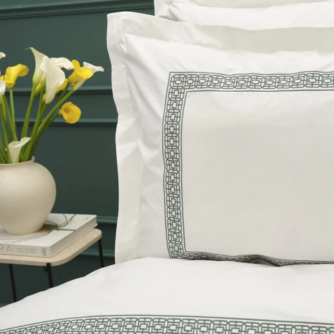 Karaca Home White Collection Sierra Doppel-Perkal-Bettbezug Set