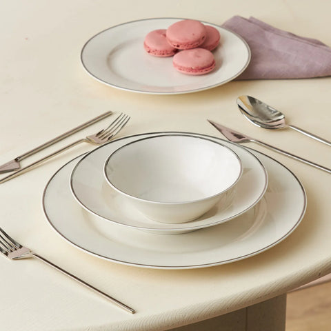 Karaca Rebeca Platinium 16-teiliges Porzellan-Set für 4 Personen