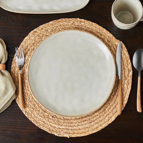 Karaca Aria Reactive Glaze Speiseteller, 27cm, Beige