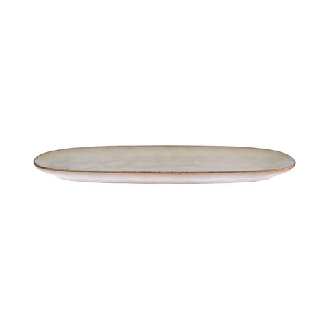 Karaca Aria Reactive Glaze Servierplatte, 38cm, Beige