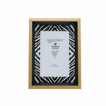 Karaca Home Wild Touch Zebra  Bilderrahmen, Gold
