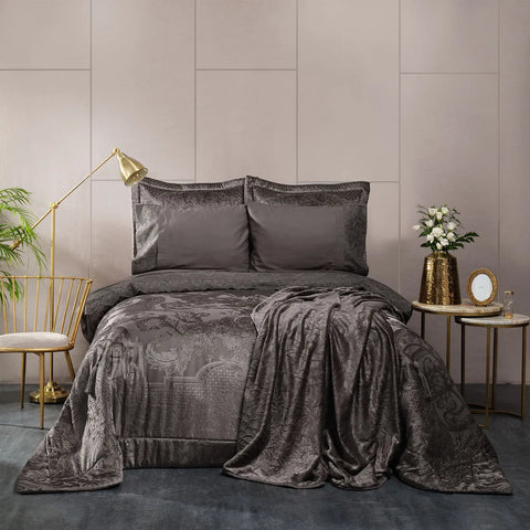 Karaca Home Valeria Best Anthrazit Mitgift-Set, 8-Teilig 