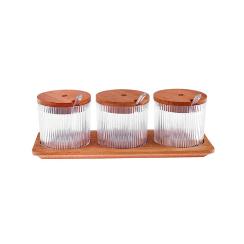 Karaca Massimo Gewürzset Transparent, 3-teilig