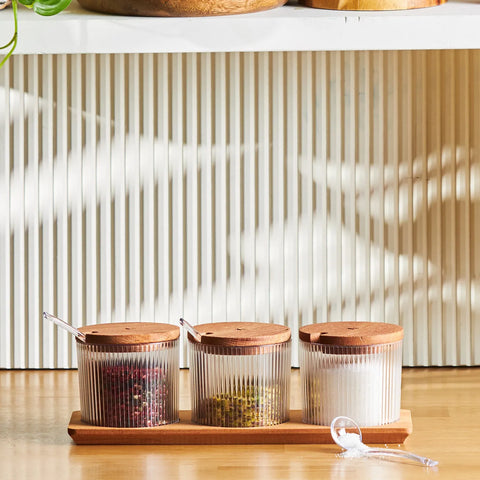 Karaca Massimo Gewürzset Transparent, 3-teilig