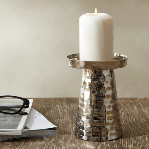 Karaca Moroccan Kerzenständer Silber 10x10x13 cm