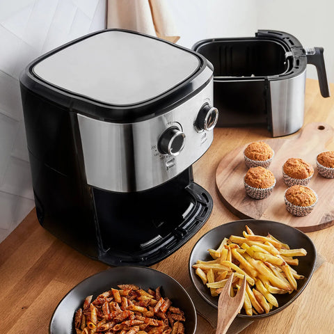 Karaca Multifry Inox Doppelfritteuse,1700W, 5,5 Liter XL